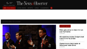 What Newsobserver.com website looked like in 2016 (7 years ago)