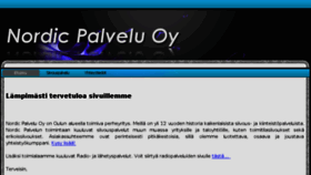What Nordicpalvelu.fi website looked like in 2016 (7 years ago)