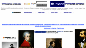 What Noten-klavier.de website looked like in 2016 (7 years ago)
