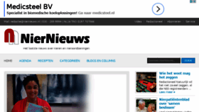 What Niernieuws.nl website looked like in 2016 (7 years ago)