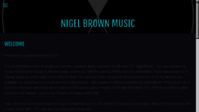 What Nigelbrownmusic.com website looked like in 2016 (7 years ago)