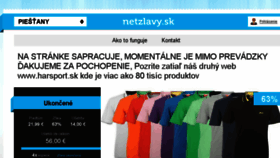 What Netzlavy.sk website looked like in 2016 (7 years ago)