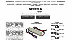 What Neufeldpower.com website looked like in 2016 (7 years ago)