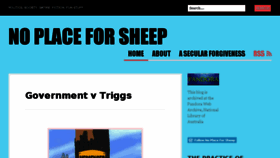 What Noplaceforsheep.com website looked like in 2016 (7 years ago)