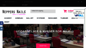 What Neppersnails.dk website looked like in 2016 (7 years ago)