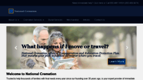 What Nationalcremation.com website looked like in 2016 (7 years ago)