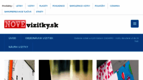 What Novevizitky.sk website looked like in 2016 (7 years ago)