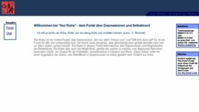 What Nur-ruhe.de website looked like in 2016 (7 years ago)