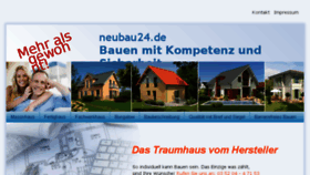 What Neubau24.de website looked like in 2016 (7 years ago)