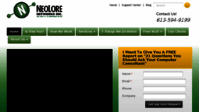 What Neolore.com website looked like in 2016 (7 years ago)