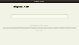 What Nityasai.com website looked like in 2016 (7 years ago)