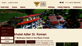 What Naturparkhotel-adler.de website looked like in 2016 (7 years ago)