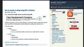 What Nanodocumet.com website looked like in 2016 (7 years ago)