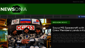 What Newsonia.com website looked like in 2016 (7 years ago)