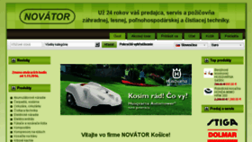 What Novator.sk website looked like in 2016 (7 years ago)
