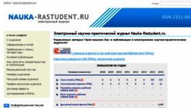 What Nauka-rastudent.ru website looked like in 2016 (7 years ago)