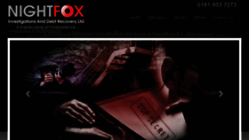 What Nightfoxinvestigations.co.uk website looked like in 2016 (7 years ago)