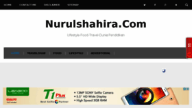 What Nurulshahira.com website looked like in 2016 (7 years ago)
