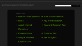 What Nichekeywordsfinder.com website looked like in 2016 (7 years ago)
