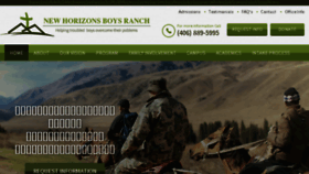 What Newhorizonsboysranch.com website looked like in 2016 (7 years ago)