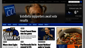 What Northernnews.ca website looked like in 2016 (7 years ago)