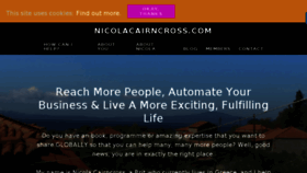 What Nicolacairncross.com website looked like in 2016 (7 years ago)