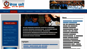 What Nph.nepalpolice.gov.np website looked like in 2016 (7 years ago)