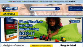 What Nikostine.dk website looked like in 2016 (7 years ago)