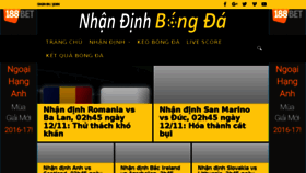 What Nhandinhbongda.com website looked like in 2016 (7 years ago)