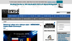 What Newss.pl website looked like in 2016 (7 years ago)