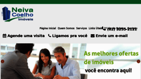 What Neivacoelhoimoveis.com.br website looked like in 2016 (7 years ago)