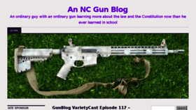 What Ncgunblog.com website looked like in 2016 (7 years ago)