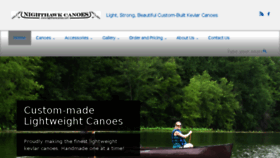 What Nighthawkcanoes.com website looked like in 2016 (7 years ago)