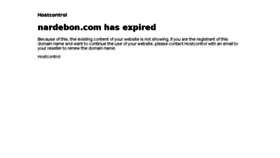 What Nardebon.com website looked like in 2016 (7 years ago)
