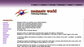 What Namasteworld.co.in website looked like in 2016 (7 years ago)