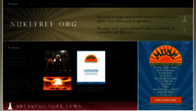 What Nukefree.org website looked like in 2016 (7 years ago)