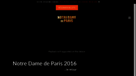 What Notredamedeparislespectacle.com website looked like in 2016 (7 years ago)