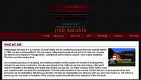 What Nottawasagamechanical.com website looked like in 2016 (7 years ago)