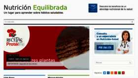 What Nutricionequilibrada.es website looked like in 2016 (7 years ago)