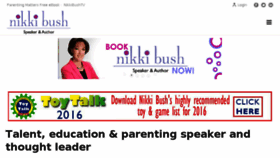 What Nikkibush.com website looked like in 2016 (7 years ago)