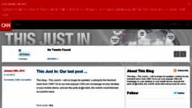 What News.blogs.cnn.com website looked like in 2016 (7 years ago)
