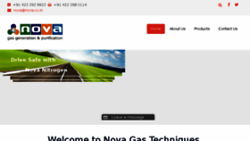 What Nova.co.in website looked like in 2016 (7 years ago)