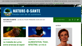 What Nature-o-sante.com website looked like in 2016 (7 years ago)
