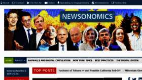 What Newsonomics.com website looked like in 2016 (7 years ago)