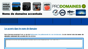 What Noms-domaine-accentues.fr website looked like in 2016 (7 years ago)
