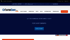 What Numbskin.com website looked like in 2016 (8 years ago)