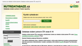 What Nutridatabaze.cz website looked like in 2016 (7 years ago)