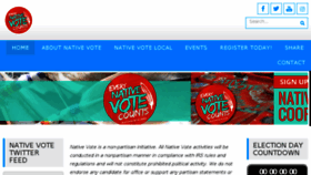 What Nativevote.org website looked like in 2016 (7 years ago)