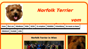 What Norfolk-terrier.biz website looked like in 2016 (7 years ago)