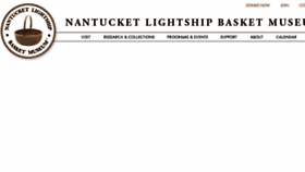 What Nantucketlightshipbasketmuseum.org website looked like in 2016 (7 years ago)